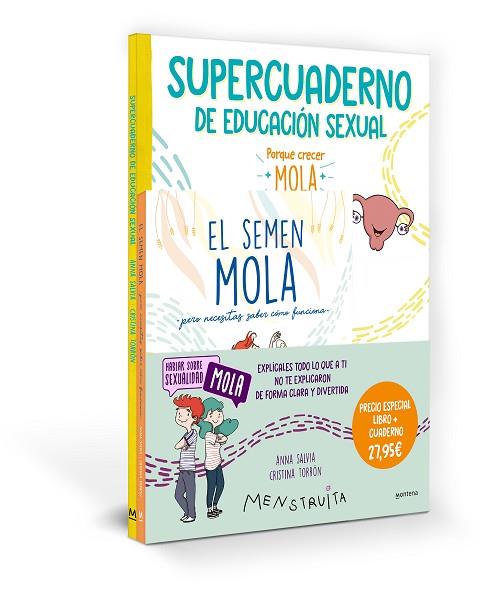 PACK APRENDE CON MENSTRUITA (EL SEMEN MOLA + SUPERCUADERNO DE