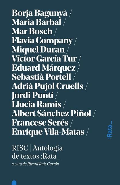 RISC. ANTOLOGIA DE TEXTOS :RATA_ | 9788494489129 | AA.DD. | Llibreria Drac - Llibreria d'Olot | Comprar llibres en català i castellà online