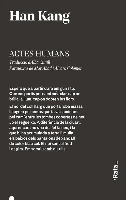 ACTES HUMANS | 9788416738359 | KANG, HAN | Llibreria Drac - Llibreria d'Olot | Comprar llibres en català i castellà online