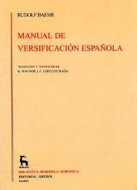 MANUAL DE VERSIFICACION ESPAÐOLA | 9788424911751 | BAEHR, RUDOLF | Llibreria Drac - Librería de Olot | Comprar libros en catalán y castellano online