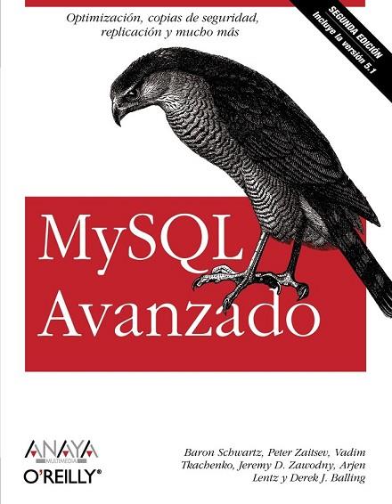 MYSQL AVANZADO 2ª ED. | 9788441525078 | V.V.A.A. | Llibreria Drac - Librería de Olot | Comprar libros en catalán y castellano online