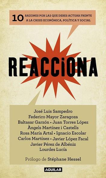 REACCIONA | 9788403102002 | ARTAL, ROSA MARÍA/ESCOLAR GARCÍA, IGNACIO/GARZÓN, BALTASAR/LUCÍA, LOURDES/LÓPEZ FACAL, JAVIER/MARTÍN | Llibreria Drac - Librería de Olot | Comprar libros en catalán y castellano online