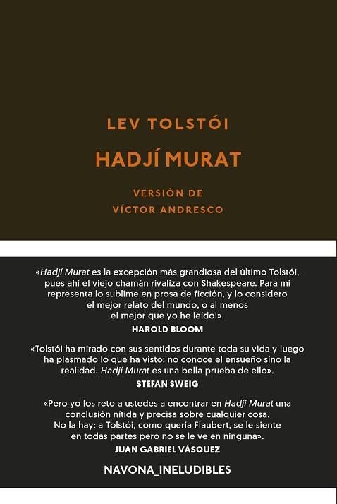 HADJÍ MURAT | 9788417978549 | TOLSTÓI, LEV | Llibreria Drac - Librería de Olot | Comprar libros en catalán y castellano online