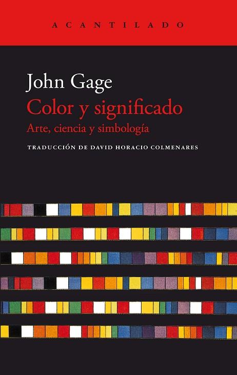 COLOR Y SIGNIFICADO | 9788419036407 | GAGE, JOHN | Llibreria Drac - Llibreria d'Olot | Comprar llibres en català i castellà online