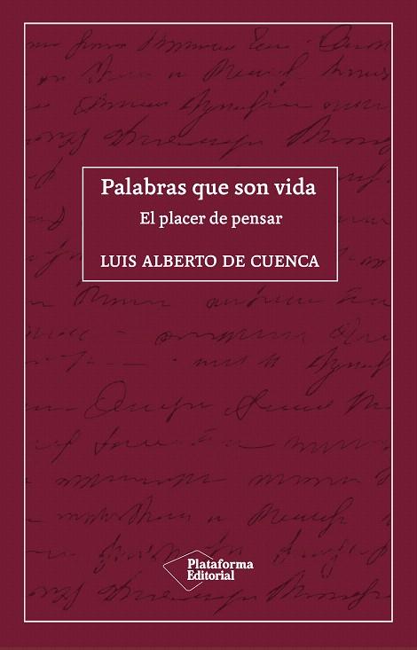 PALABRAS QUE SON VIDA | 9788418285035 | DE CUENCA, LUIS ALBERTO | Llibreria Drac - Librería de Olot | Comprar libros en catalán y castellano online