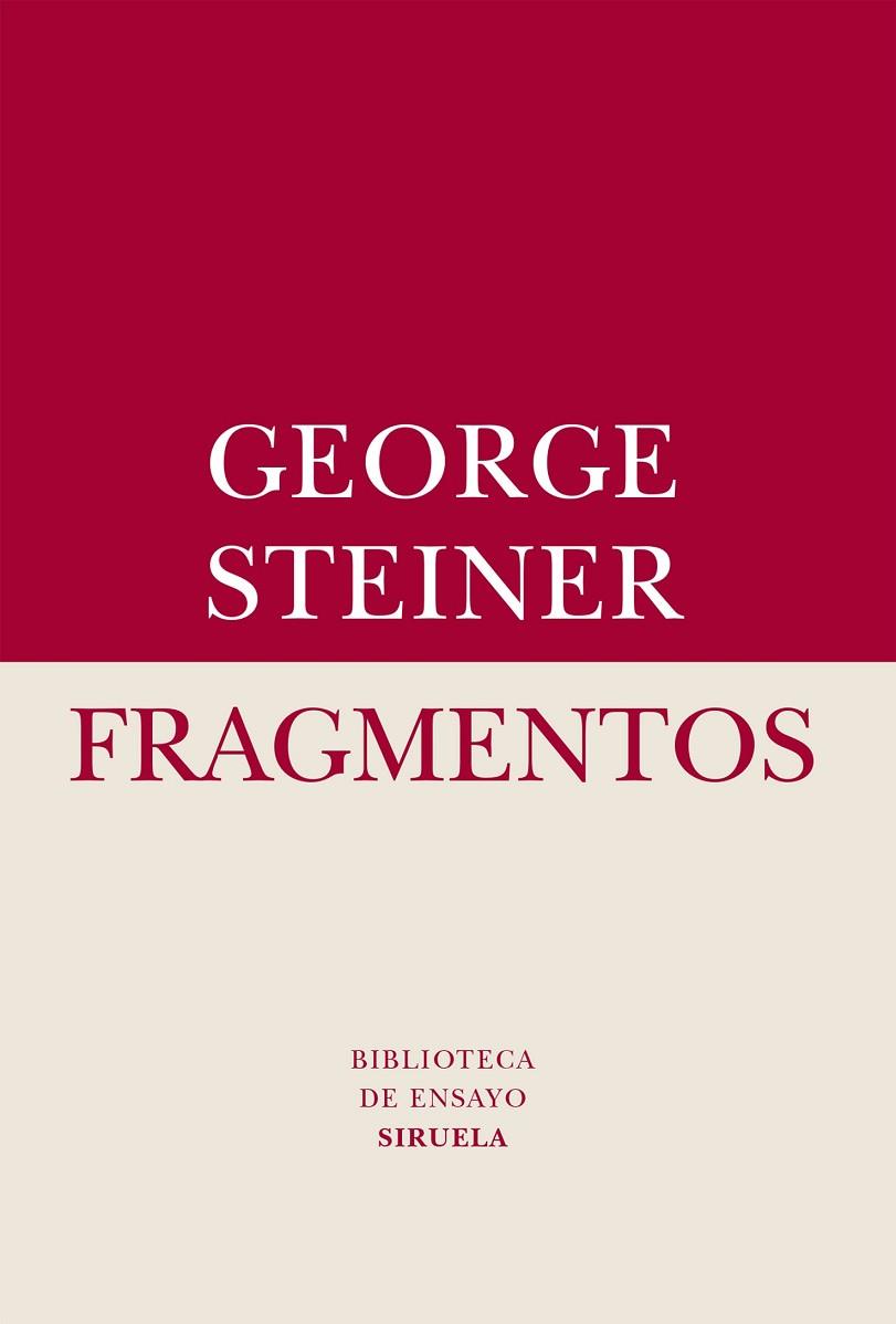 FRAGMENTOS | 9788416396689 | STEINER, GEORGE | Llibreria Drac - Llibreria d'Olot | Comprar llibres en català i castellà online