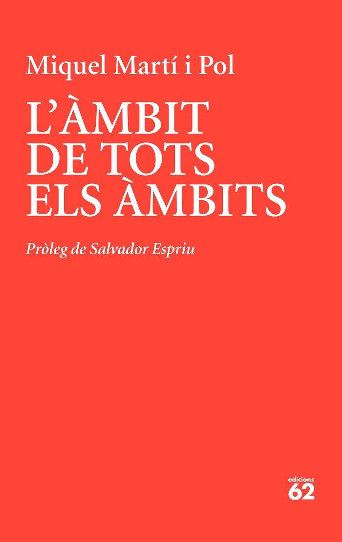 ÀMBIT DE TOTS ELS ÀMBITS, L' | 9788429779233 | MARTÍ I POL, MIQUEL | Llibreria Drac - Llibreria d'Olot | Comprar llibres en català i castellà online