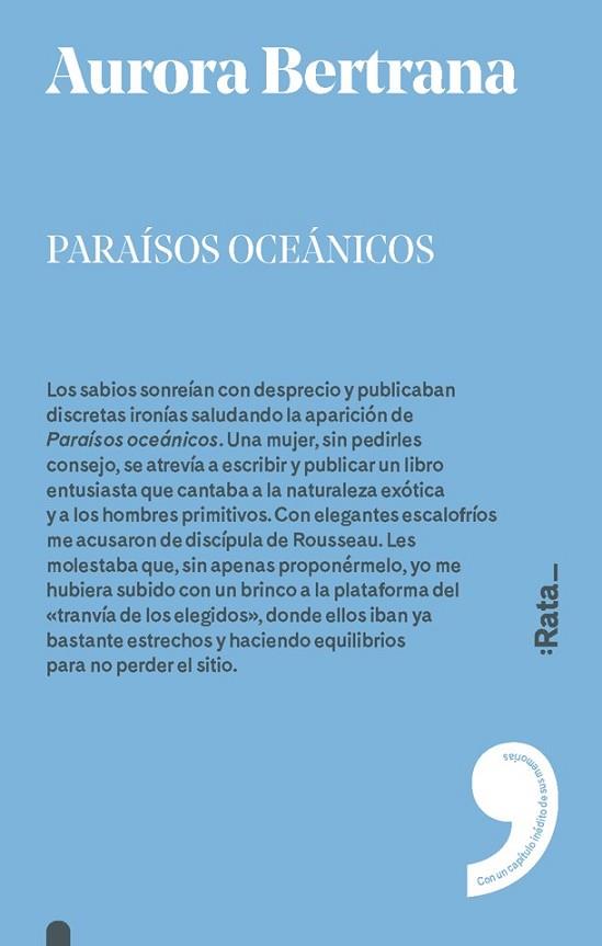 PARAÍSOS OCEÁNICOS | 9788416738328 | BERTRANA, AURORA | Llibreria Drac - Llibreria d'Olot | Comprar llibres en català i castellà online