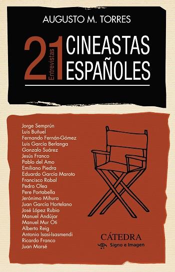 21 CINEASTAS ESPAÑOLES | 9788437644448 | TORRES, AUGUSTO M. | Llibreria Drac - Llibreria d'Olot | Comprar llibres en català i castellà online