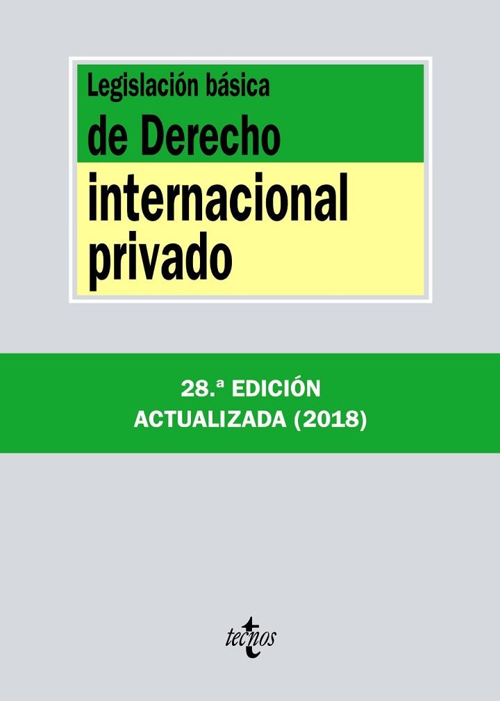 LEGISLACIÓN BÁSICA DE DERECHO INTERNACIONAL PRIVADO | 9788430975143 | EDITORIAL TECNOS | Llibreria Drac - Llibreria d'Olot | Comprar llibres en català i castellà online
