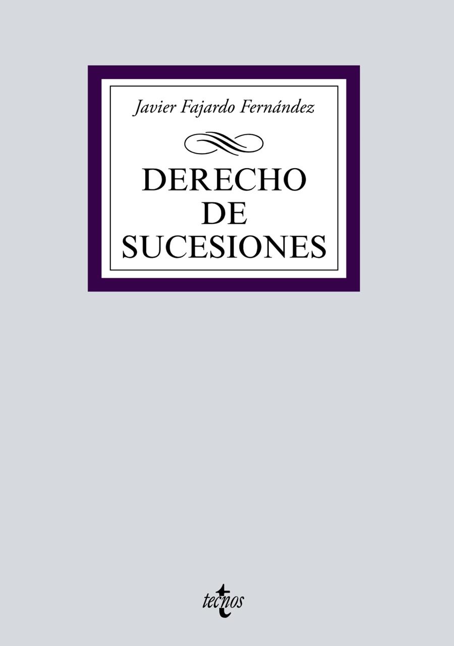 DERECHO DE SUCESIONES | 9788430978502 | FAJARDO FERNÁNDEZ, JAVIER | Llibreria Drac - Librería de Olot | Comprar libros en catalán y castellano online
