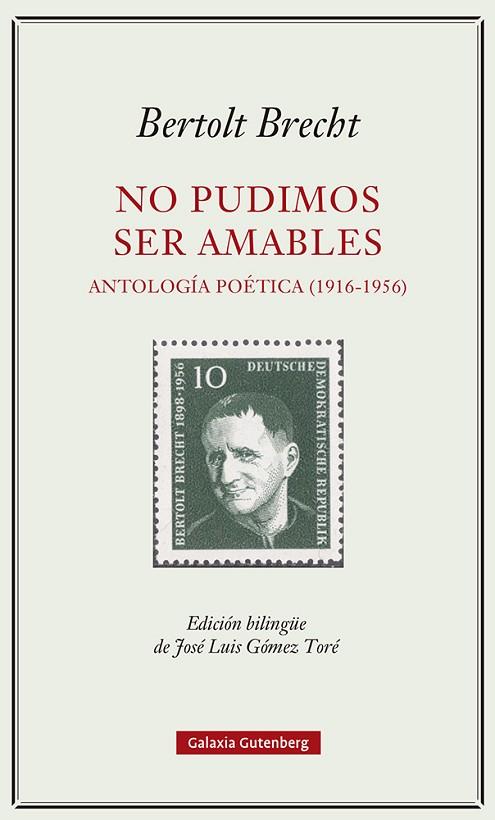 NO PUDIMOS SER AMABLES | 9788419392329 | BRECHT, BERTOLT | Llibreria Drac - Llibreria d'Olot | Comprar llibres en català i castellà online