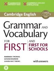 GRAMMAR AND VOCABULARY FOR FIRST AND FIRST FOR SCHOOLS BOOK WITH ANSWERS AND AUD | 9781107481060 | THOMAS,BARBARA/HASHEMI,LOUISE/MATTHEWS,LAURA | Llibreria Drac - Llibreria d'Olot | Comprar llibres en català i castellà online