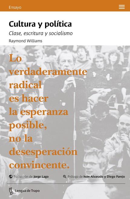 CULTURA Y POLÍTICA | 9788483812815 | WILLIAMS, RAYMOND | Llibreria Drac - Llibreria d'Olot | Comprar llibres en català i castellà online