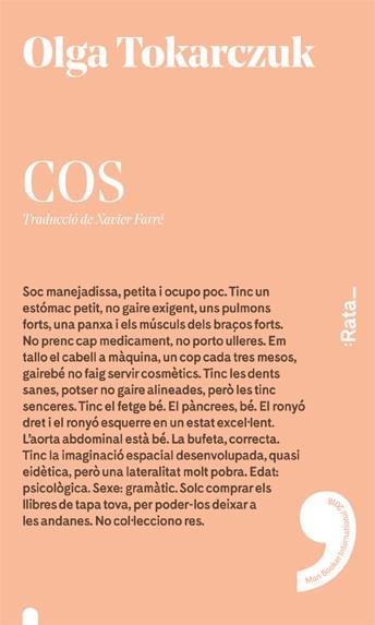 COS | 9788416738496 | TOKARCZUK, OLGA | Llibreria Drac - Librería de Olot | Comprar libros en catalán y castellano online
