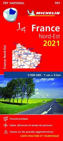MAPA FRANCE NORTHEASTERN 2021 (NATIONAL 707) | 9782067249042 | MICHELIN | Llibreria Drac - Librería de Olot | Comprar libros en catalán y castellano online