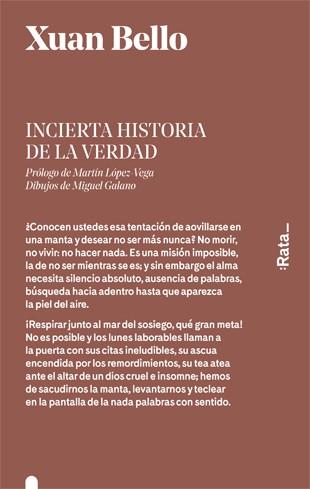 INCIERTA HISTORIA DE LA VERDAD | 9788416738205 | BELLO, XUAN | Llibreria Drac - Llibreria d'Olot | Comprar llibres en català i castellà online