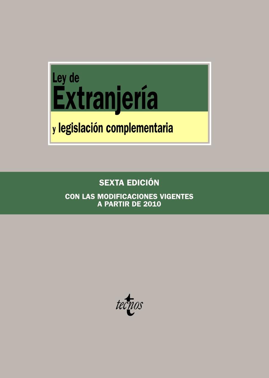 LEY DE EXTRANJERIA Y LEGISLACION COMPLEMENTARIA | 9788430950546 | AA.VV. | Llibreria Drac - Llibreria d'Olot | Comprar llibres en català i castellà online