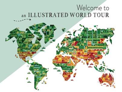 WELCOME TO AN ILLUSTRATED WORLD TOUR | 9788417557430 | AA.DD. | Llibreria Drac - Llibreria d'Olot | Comprar llibres en català i castellà online