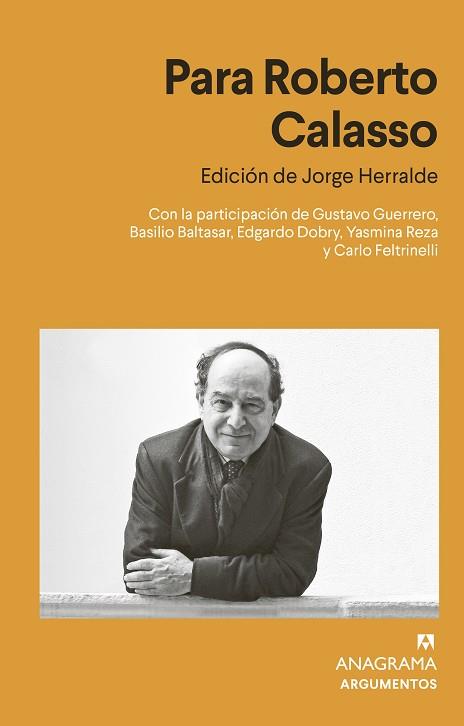 PARA ROBERTO CALASSO | 9788433916617 | HERRALDE GRAU, JORGE | Llibreria Drac - Llibreria d'Olot | Comprar llibres en català i castellà online