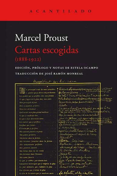 CARTAS ESCOGIDAS (1888-1922) | 9788419036100 | PROUST, MARCEL | Llibreria Drac - Llibreria d'Olot | Comprar llibres en català i castellà online