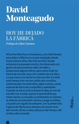 HOY HE DEJADO LA FÁBRICA | 9788416738281 | MONTEAGUDO, DAVID | Llibreria Drac - Llibreria d'Olot | Comprar llibres en català i castellà online