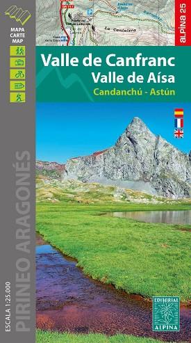 VALLE DE CANFRANC - VALLE DE AÍSA (MAPA 1:25.000 + CARPETA DESPLEGABLE) | 9788480908856 | AA.DD. | Llibreria Drac - Llibreria d'Olot | Comprar llibres en català i castellà online