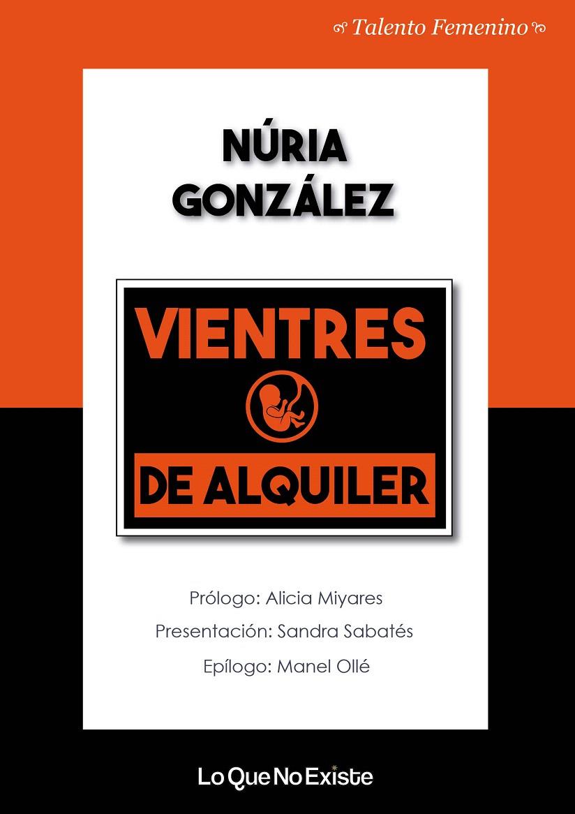VIENTRES DE ALQUILER | 9788494930133 | GONZÁLEZ, NÚRIA | Llibreria Drac - Llibreria d'Olot | Comprar llibres en català i castellà online
