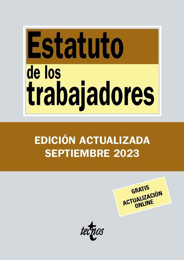 ESTATUTO DE LOS TRABAJADORES | 9788430988389 | EDITORIAL TECNOS | Llibreria Drac - Llibreria d'Olot | Comprar llibres en català i castellà online