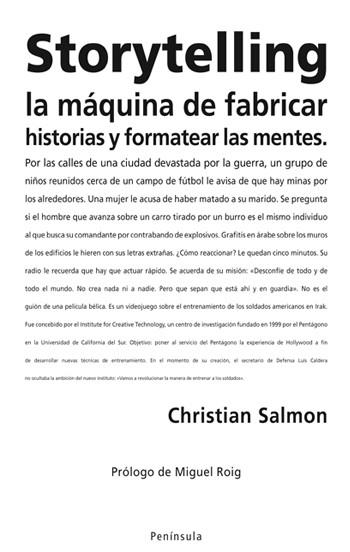 STORYTELLING: LA MAQUINA DE FABRICAR HISTORIAS Y FORMATEAR L | 9788483078358 | SALMON, CHRISTIAN | Llibreria Drac - Llibreria d'Olot | Comprar llibres en català i castellà online