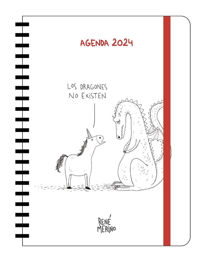 AGENDA ANUAL SEMANAL 2024 RENÉ MERINO | 9788418195952 | MERINO, RENÉ | Llibreria Drac - Llibreria d'Olot | Comprar llibres en català i castellà online