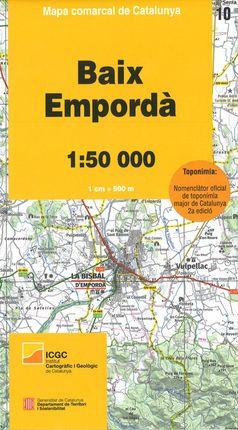 MAPA BAIX EMPORDA 1:50000  | 9788439399612 | Llibreria Drac - Llibreria d'Olot | Comprar llibres en català i castellà online