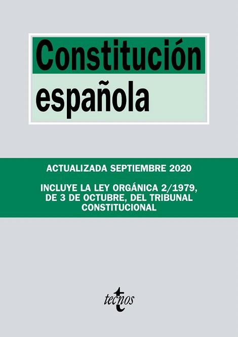 CONSTITUCION ESPAÑOLA ED.2020 | 9788430980130 | AA.DD. | Llibreria Drac - Librería de Olot | Comprar libros en catalán y castellano online