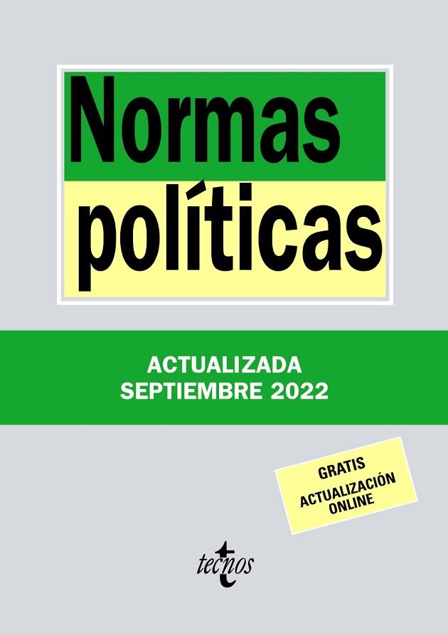 NORMAS POLÍTICAS | 9788430986644 | EDITORIAL TECNOS | Llibreria Drac - Llibreria d'Olot | Comprar llibres en català i castellà online