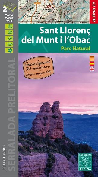 SANT LLORENÇ DEL MUNT I L'OBAC (MAPA 1:25.000 + MAPA DEL 1946) | 9788480908573 | AA.DD. | Llibreria Drac - Librería de Olot | Comprar libros en catalán y castellano online
