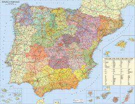 MAPA MURAL MINI ESPAÑA PORTUGAL | 9788412136968 | AA.DD. | Llibreria Drac - Librería de Olot | Comprar libros en catalán y castellano online