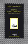 ENSAYO DE UNA DESPEDIDA | 9788483833537 | BRINES, FRANCISCO | Llibreria Drac - Llibreria d'Olot | Comprar llibres en català i castellà online