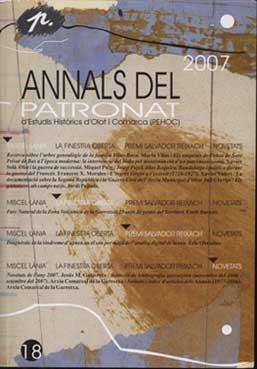 ANNALS DEL PATRONAT 2007  Nº18 | 9788461204878 | AA.VV. | Llibreria Drac - Llibreria d'Olot | Comprar llibres en català i castellà online