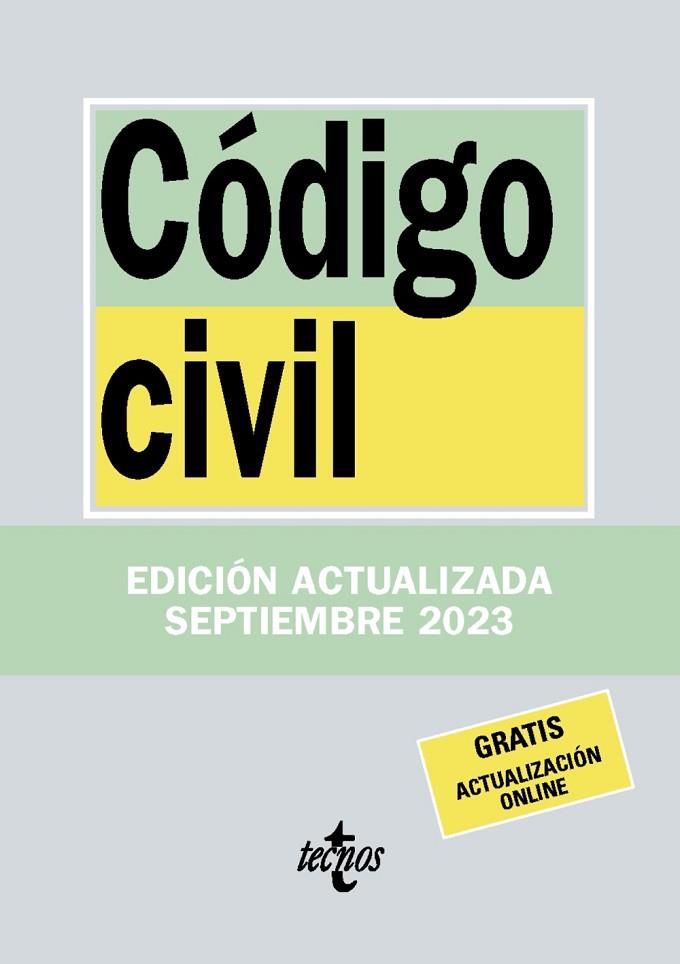 CÓDIGO CIVIL | 9788430988303 | EDITORIAL TECNOS | Llibreria Drac - Llibreria d'Olot | Comprar llibres en català i castellà online
