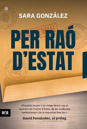 PER RAÓ D'ESTAT | 9788417804343 | GONZÁLEZ, SARA | Llibreria Drac - Llibreria d'Olot | Comprar llibres en català i castellà online