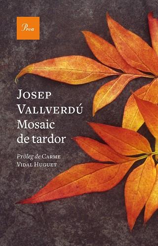 MOSAIC DE TARDOR | 9788419657244 | VALLVERDÚ, JOSEP | Llibreria Drac - Llibreria d'Olot | Comprar llibres en català i castellà online