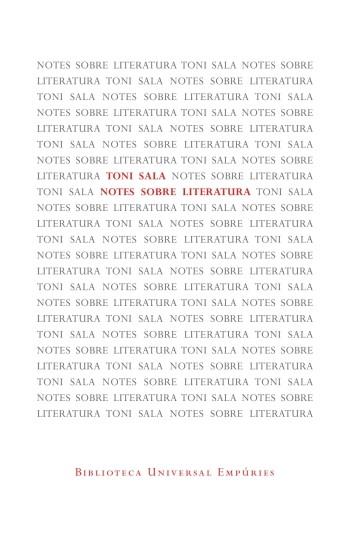 NOTES SOBRE LITERATURA | 9788497877572 | SALA, TONI | Llibreria Drac - Llibreria d'Olot | Comprar llibres en català i castellà online