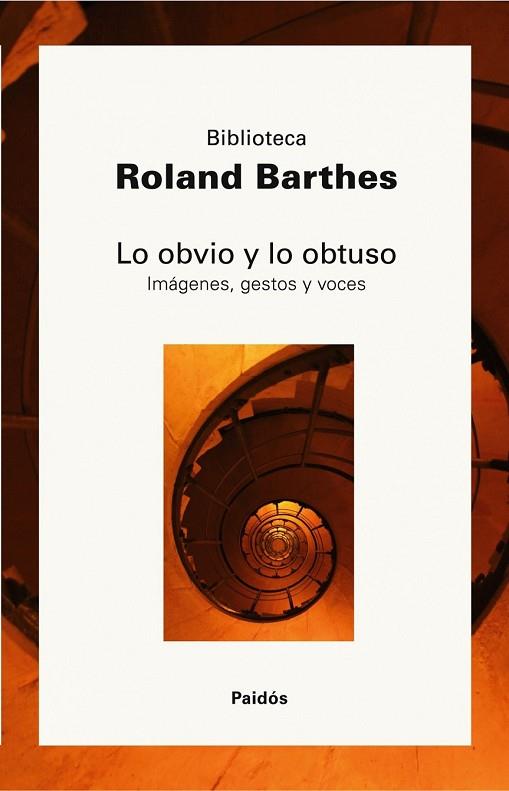 LO OBVIO Y LO OBTUSO | 9788449322327 | BARTHES, ROLAND | Llibreria Drac - Llibreria d'Olot | Comprar llibres en català i castellà online