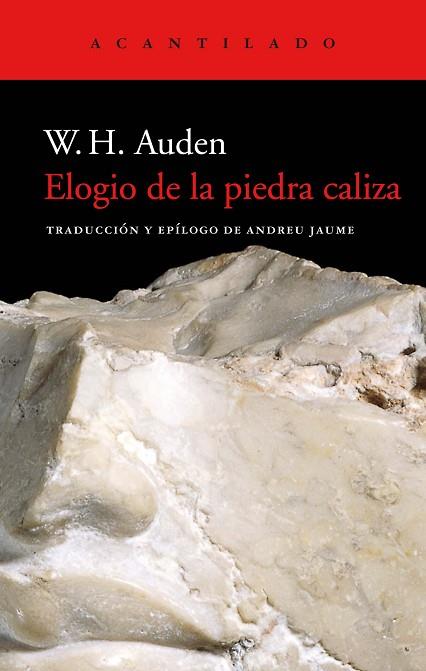 ELOGIO DE LA PIEDRA CALIZA | 9788418370137 | AUDEN, W. H. | Llibreria Drac - Llibreria d'Olot | Comprar llibres en català i castellà online