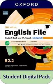 ENGLISH FILE 5TH EDITION B2.2. STUDENT'S BOOK AND WORKBOOK AND DIGITAL WITH KEY | 9780194144728 | LATHAM-KOENIG, CHRISTINA/OXENDEN, CLIVE/CHOMACKI, KATE | Llibreria Drac - Llibreria d'Olot | Comprar llibres en català i castellà online