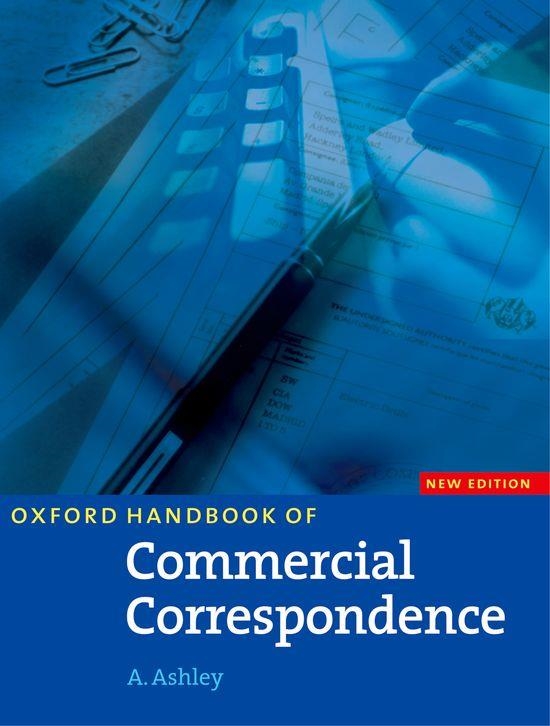 HANDBOOK OF COMMERCIAL CORRESPONDENCE | 9780194572132 | ASHLEY, A. | Llibreria Drac - Llibreria d'Olot | Comprar llibres en català i castellà online