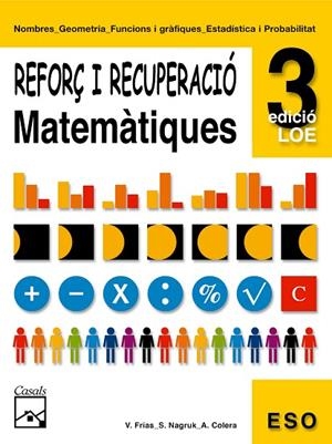 REFORÇ DE MATEMATIQUES 3ESO | 9788421833322 | AA.VV. | Llibreria Drac - Librería de Olot | Comprar libros en catalán y castellano online