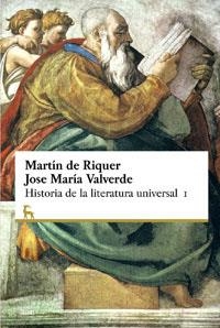 HISTORIA DE LA LITERATURA UNIVERSAL 1 | 9788424928759 | DE RIQUER, MARTI | Llibreria Drac - Librería de Olot | Comprar libros en catalán y castellano online