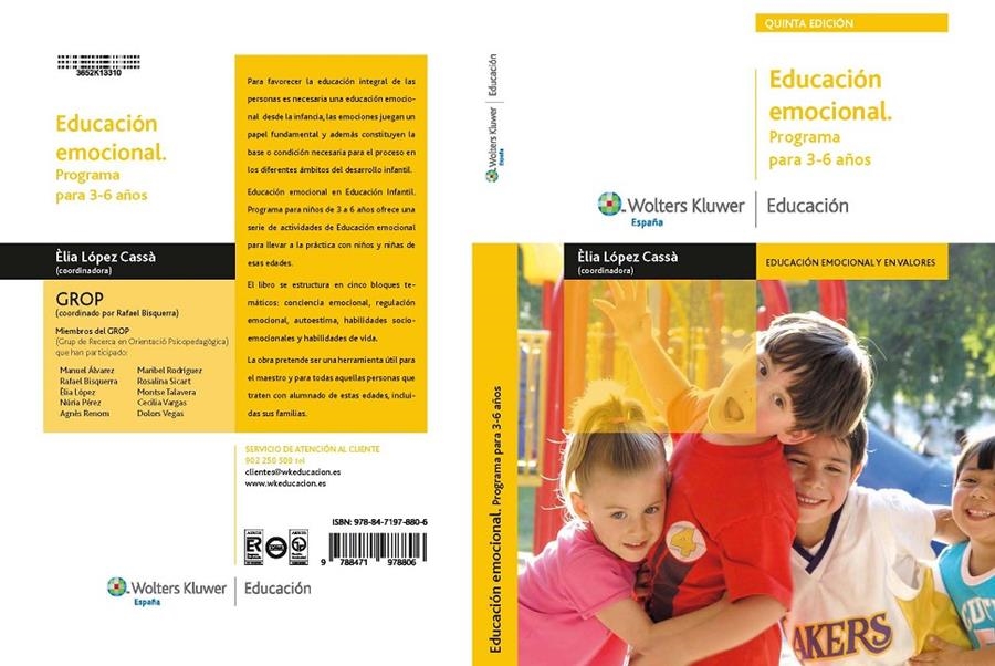 EDUCACION EMOCIONAL. PROGRAMA PARA 3-6 AÑOS | 9788471978806 | Llibreria Drac - Librería de Olot | Comprar libros en catalán y castellano online