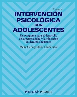 INTERVENCION PSICOLOGICA CON ADOLESCENTES | 9788436821758 | GARAIGORDOBIL, MAITE | Llibreria Drac - Librería de Olot | Comprar libros en catalán y castellano online